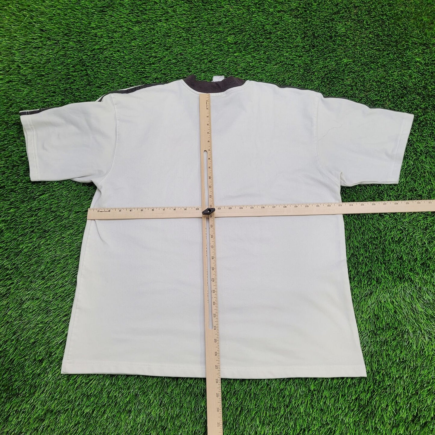 Adidas Trefoil Shirt Large 23x28 White