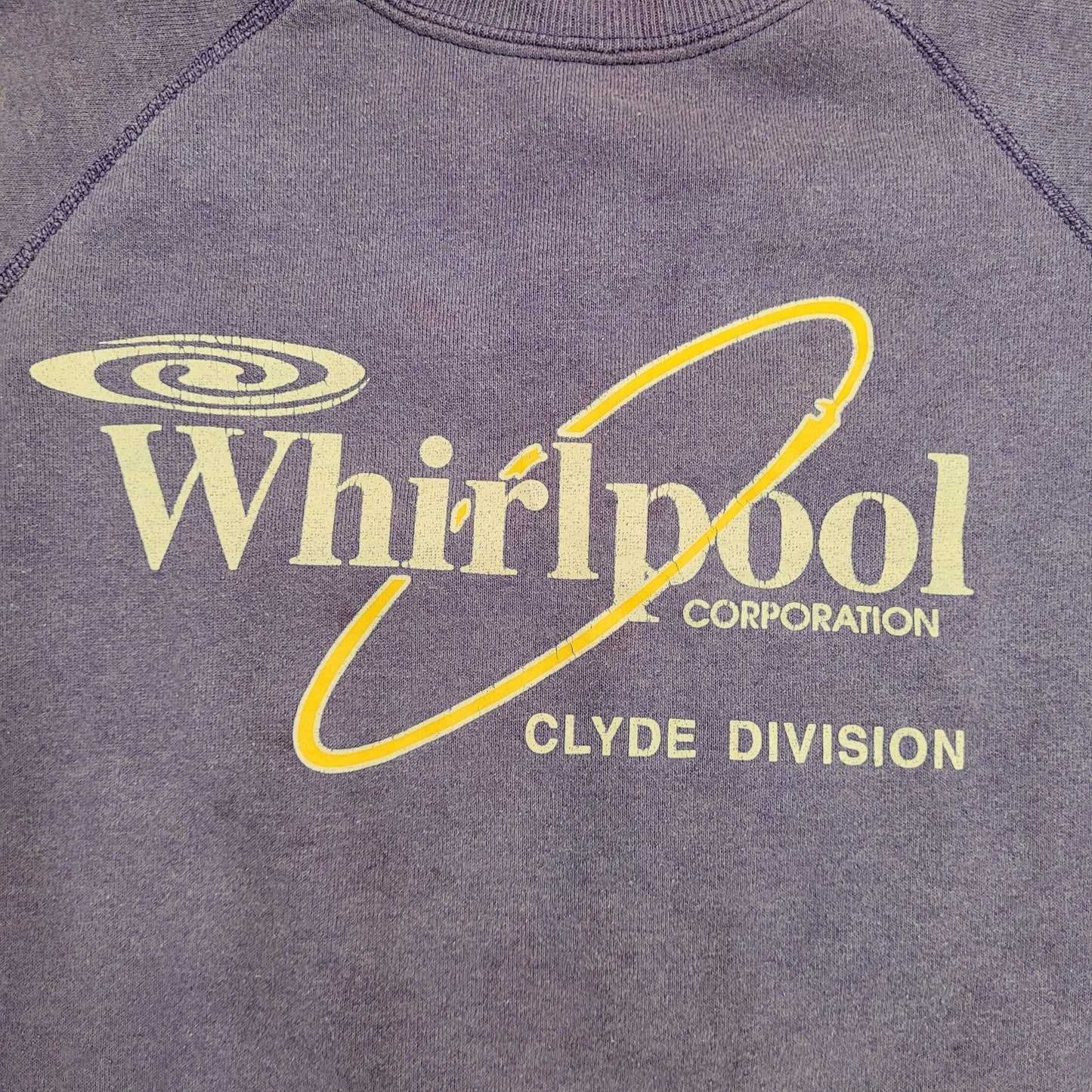 Vintage Whirlpool Sweatshirt Womens XL 23x24 Faded Purple