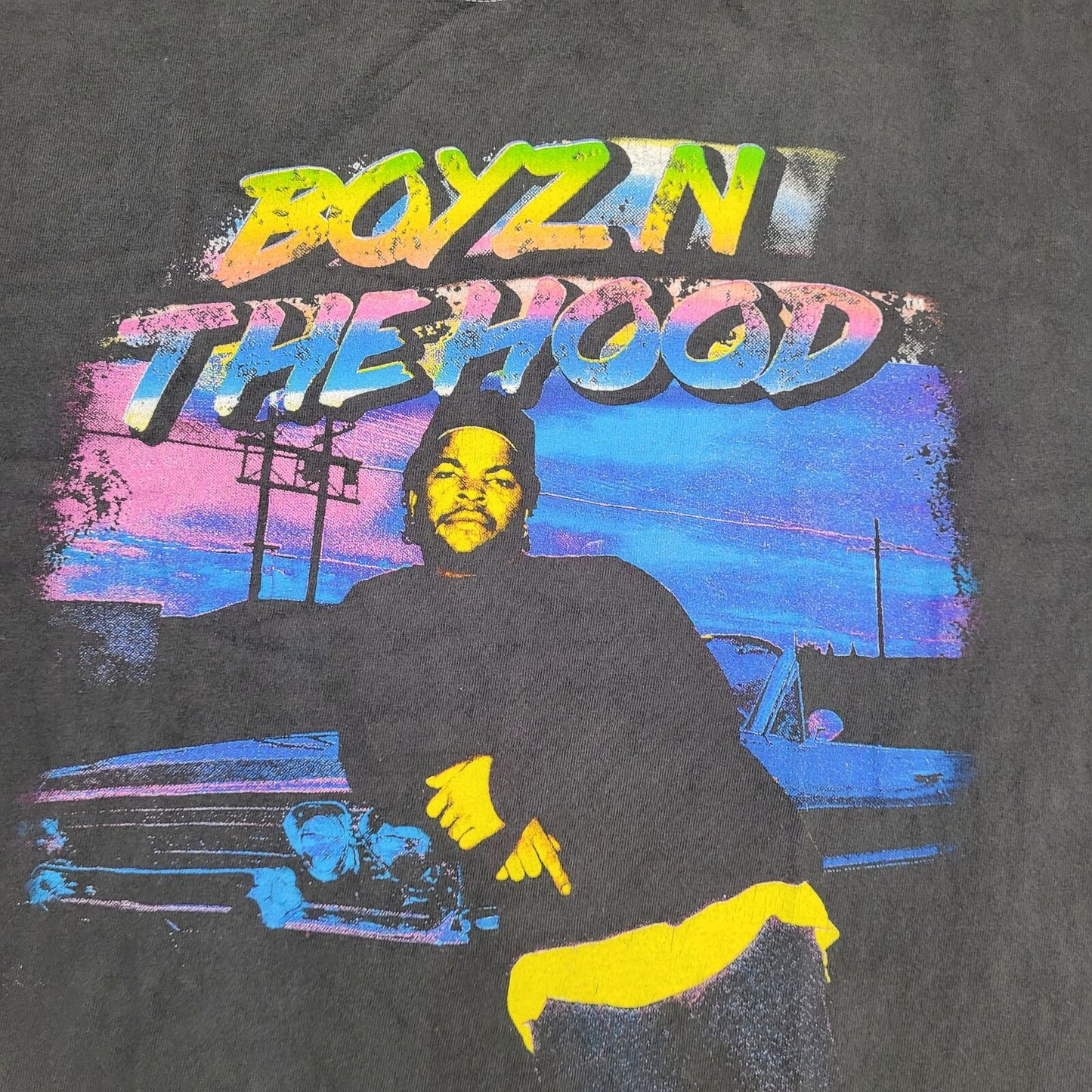 Boyz-N-The-Hood Shirt Womens Medium 18x27 Gray