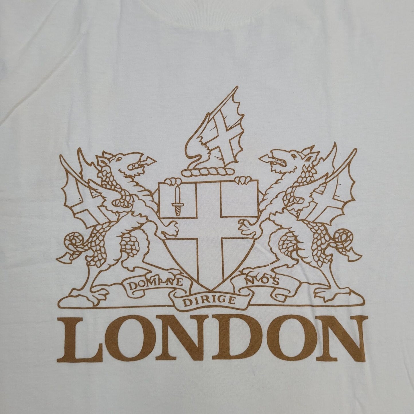 Coat of Arms Shirt Large 22x26 London Emblem Spellout