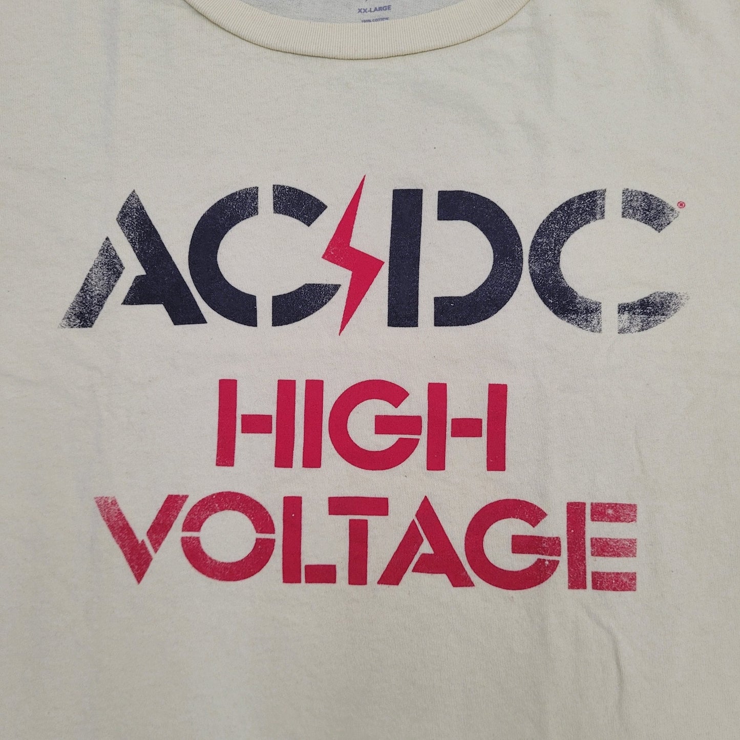 ACDC Band Shirt Womens XL 22x25 High-Voltage