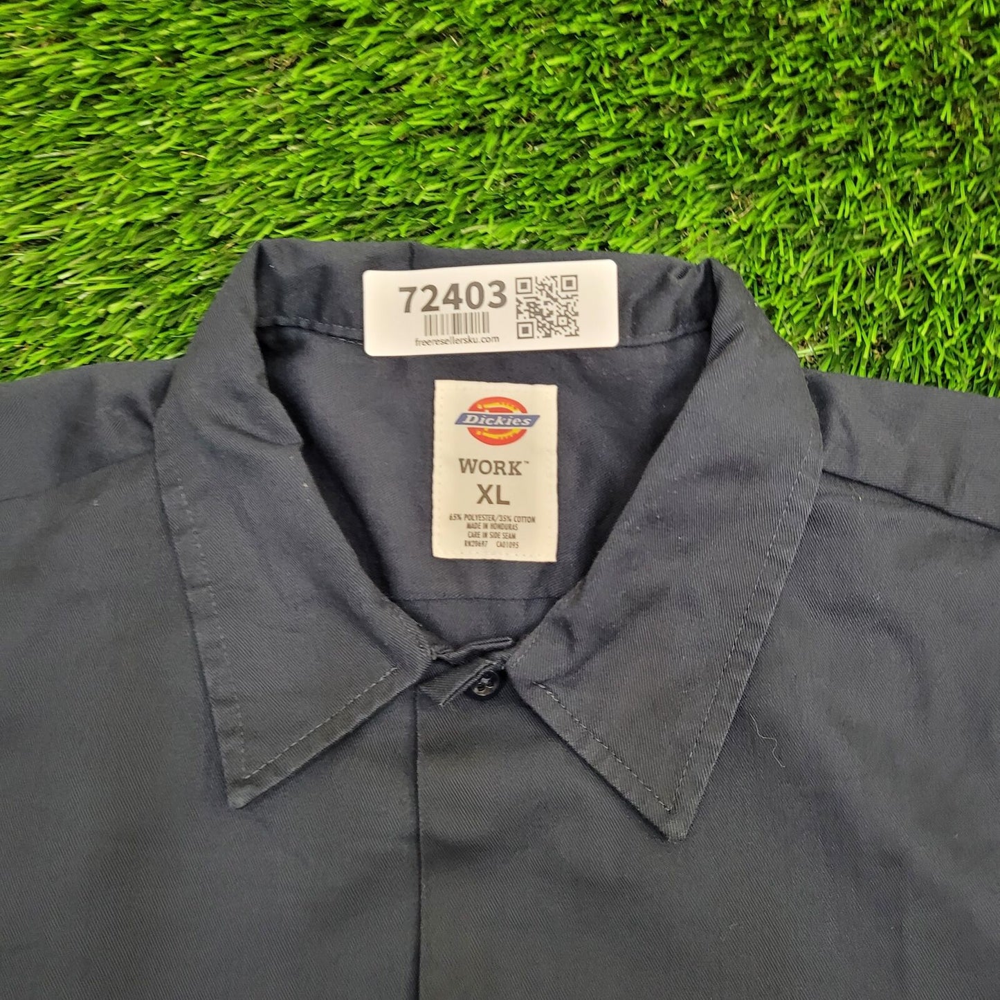 DICKIES Casual Button Shirt XL 26x32 Blue