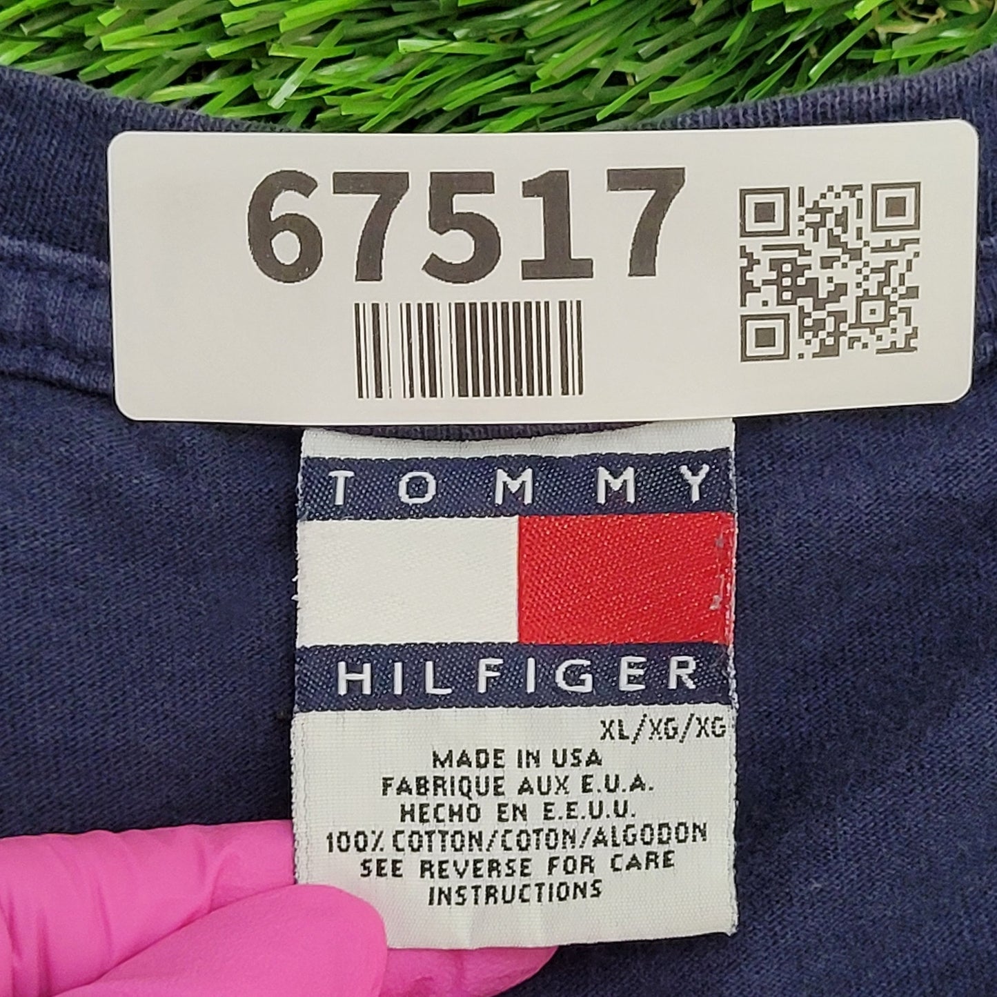 Vintage Tommy-Hilfiger Shirt XL 25x30 Sun-Faded USA