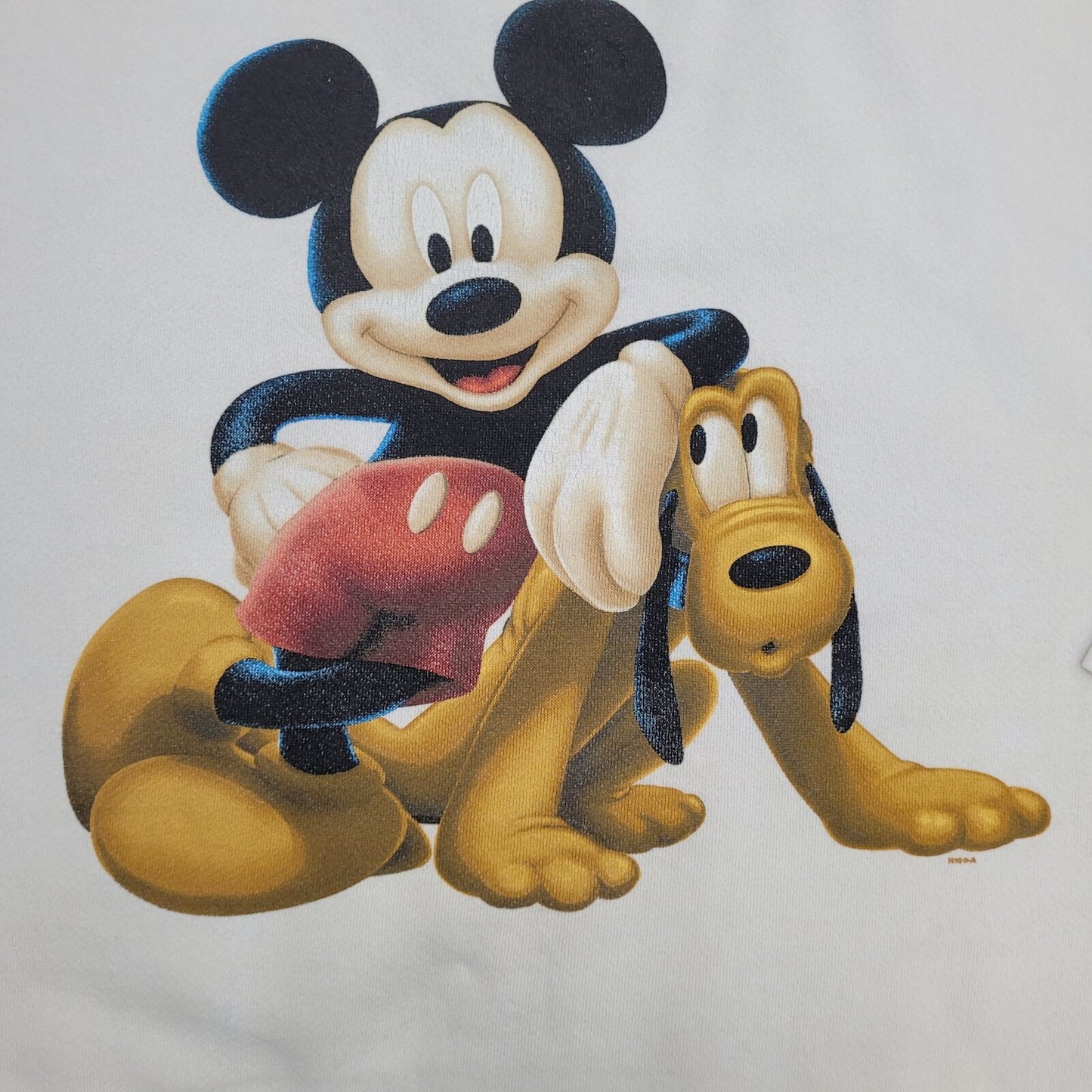 90s Disney Mickey & Goofy Sweatshirt Large 24x23 White