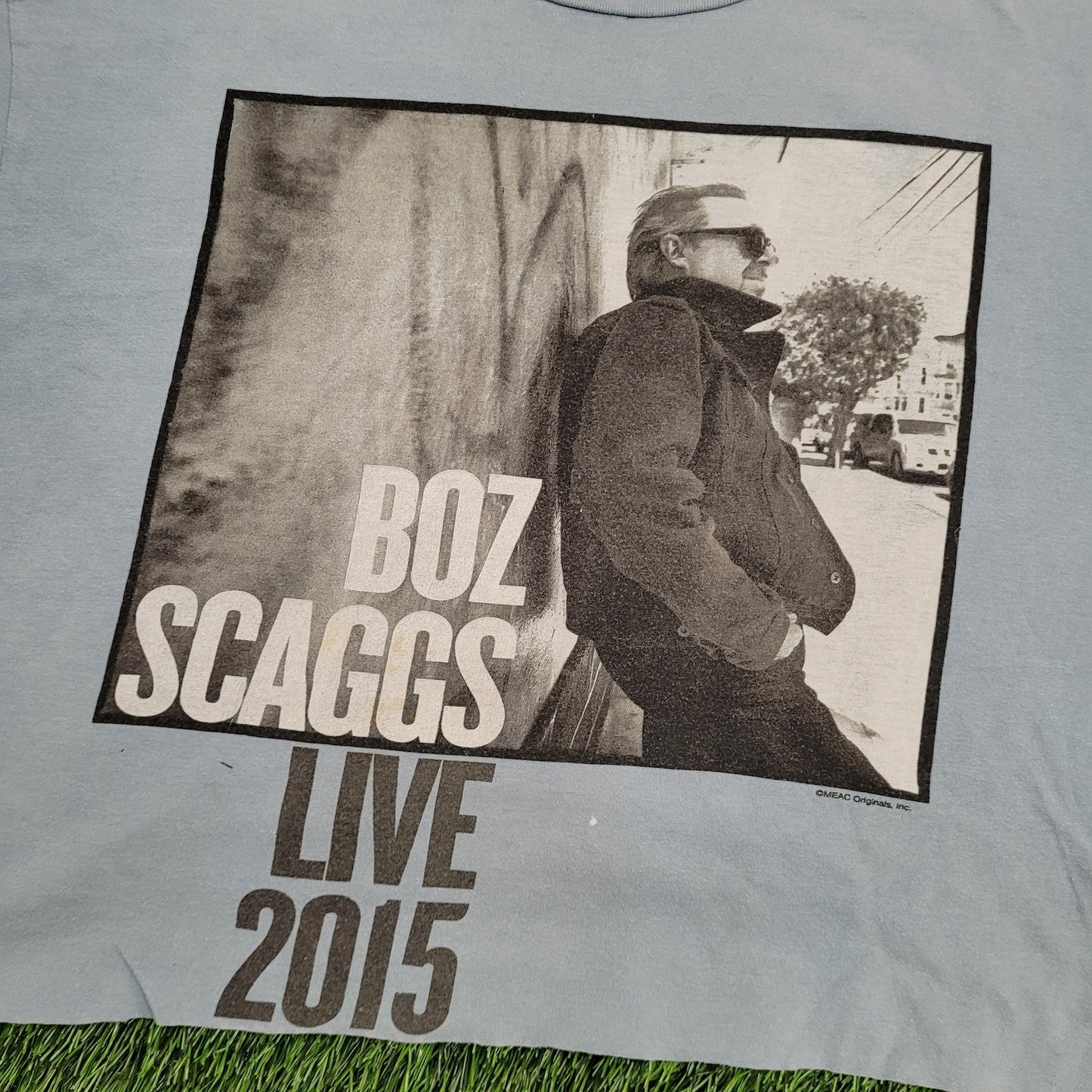 Boz-Scaggs Crop-Top Shirt Womens 2XL 24x19 Blue