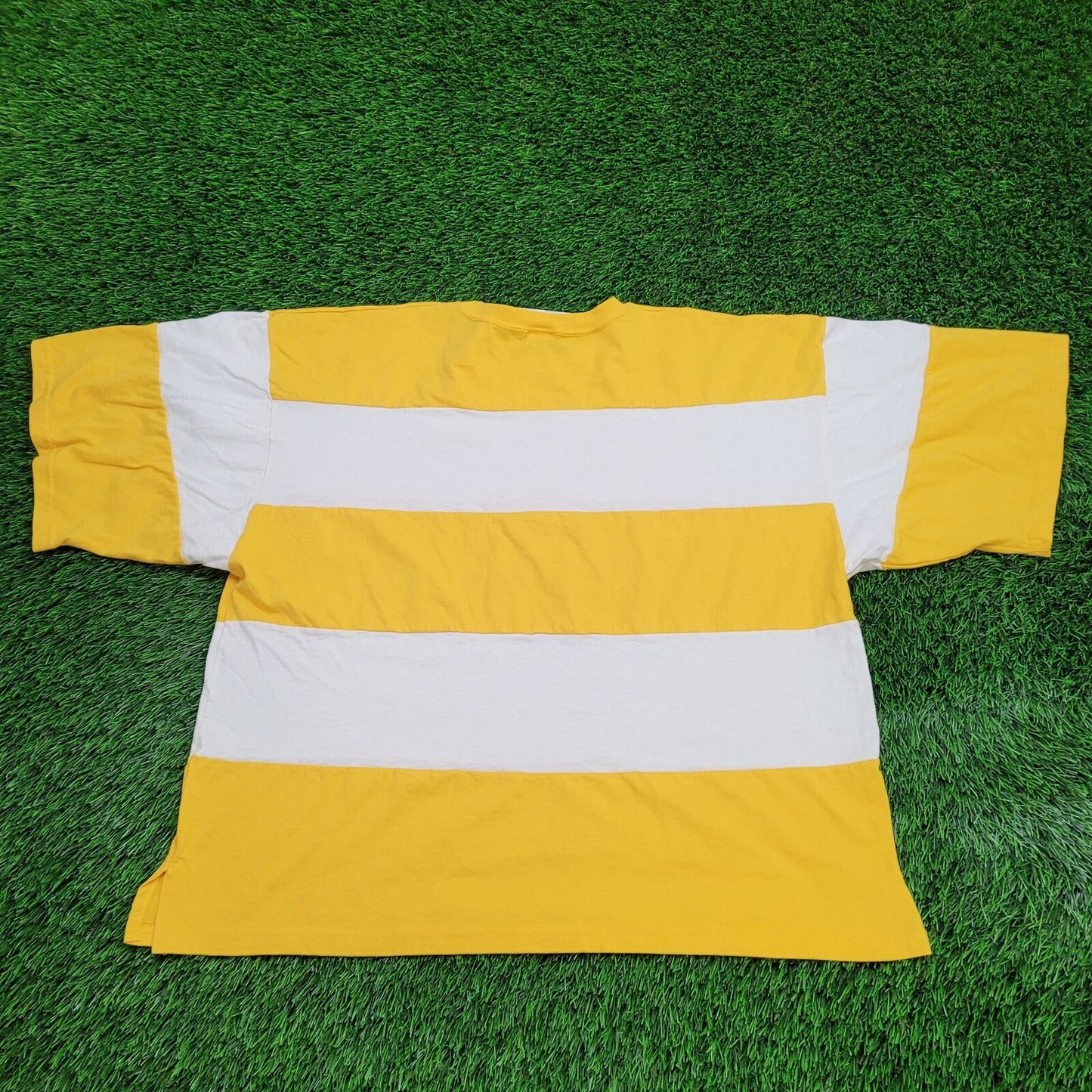 Vintage Sporty Summer Shirt Large NO-LIMITS 24x25 Yellow