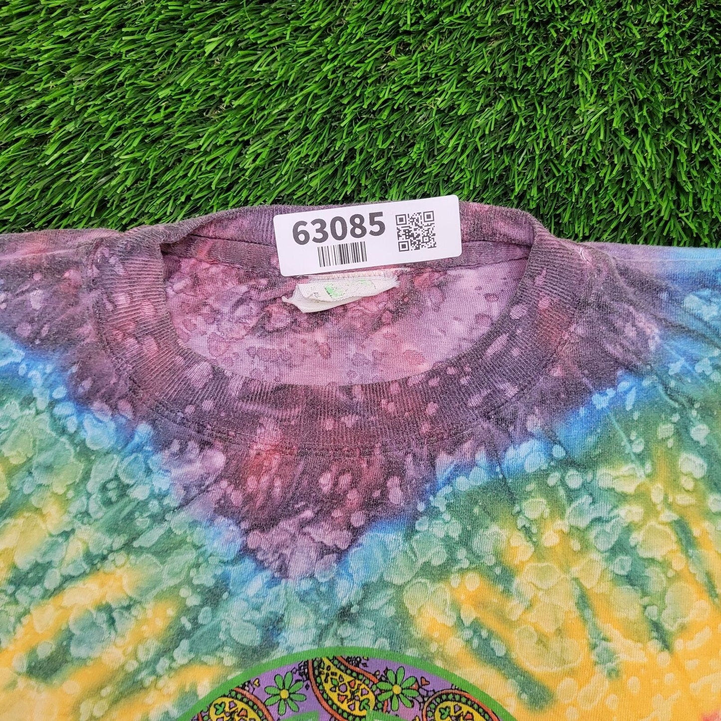 Vintage Paisley Peace Art Double-Yoke Tie-Dye Shirt Womens 2XL 24x26 South-Beach