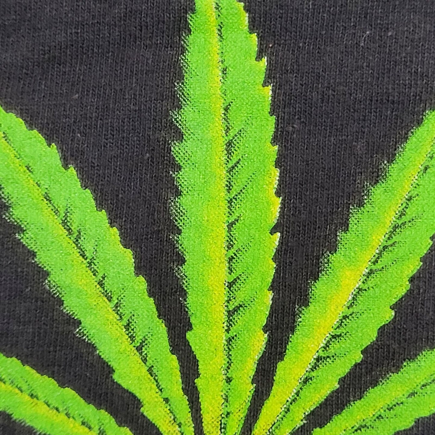 Funny 420 Ganja Shirt M/L 21x27 Black