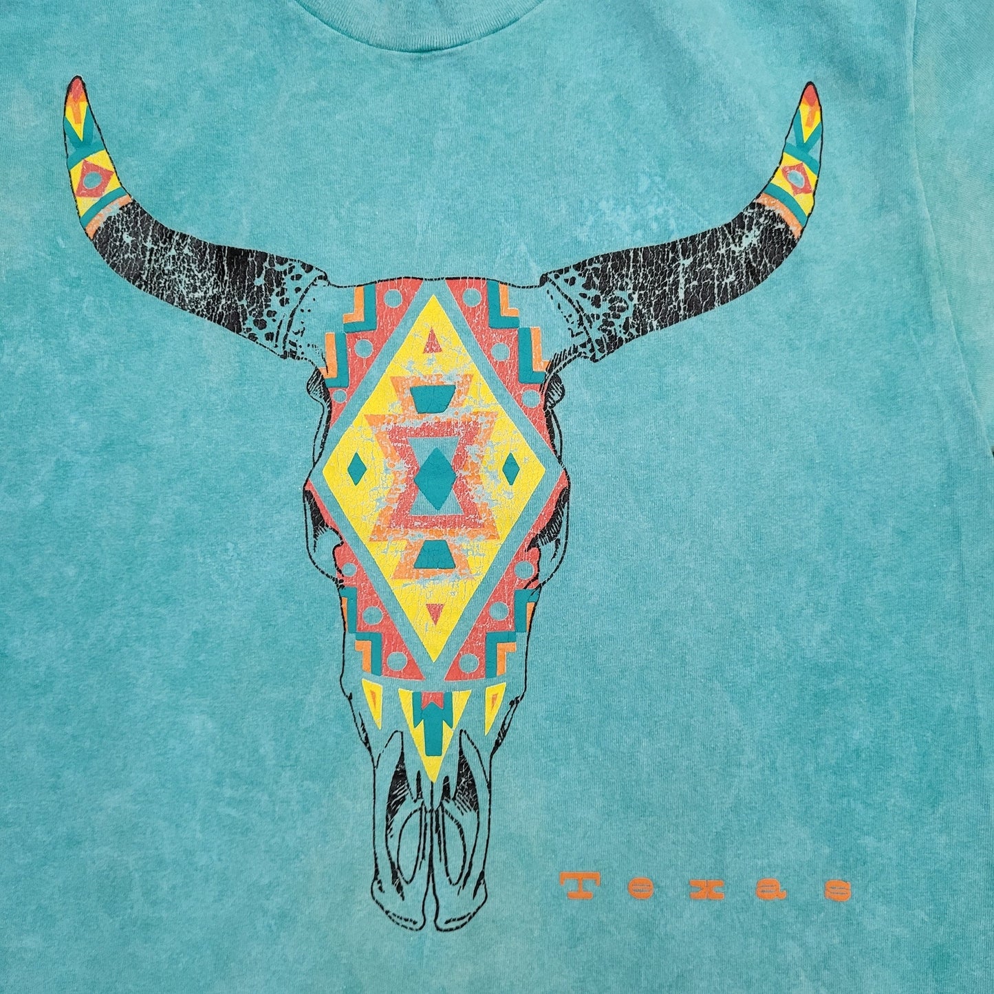 Vintage Texas Longhorn Tribal Shirt Womens Large 20x24 USA