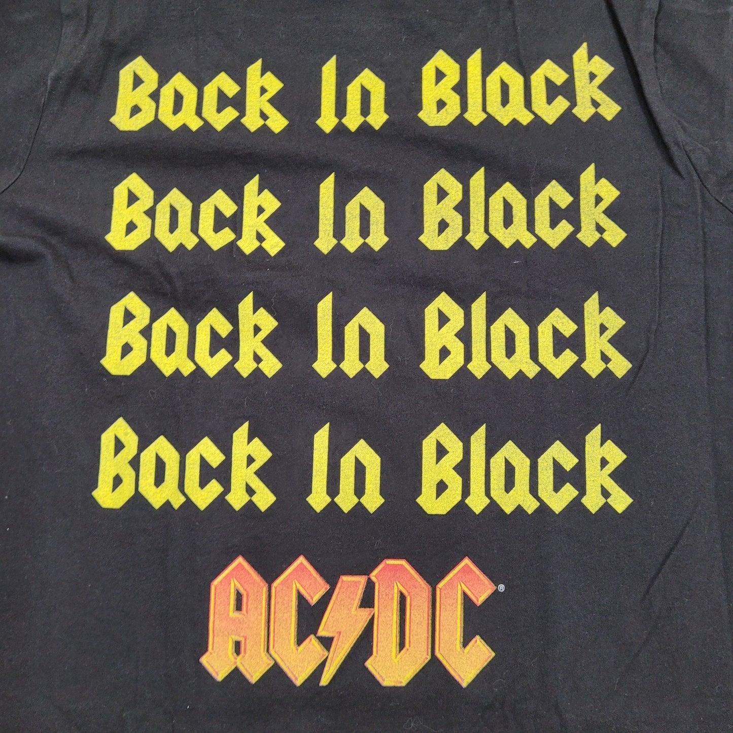 ACDC Shirt Womens XL 21x27 Back-In-Black