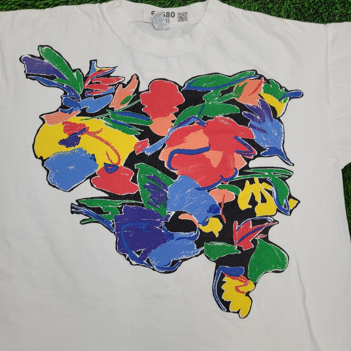 Graffiti Abstract Mural Art Shirt Womens Medium 22x28 Baggy