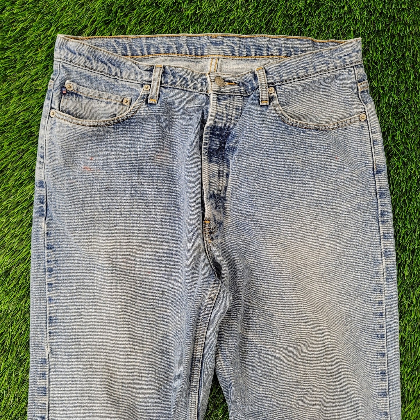 Vintage Y2K Ralph-Lauren Baggy Heritage Jeans 34x30 Faded