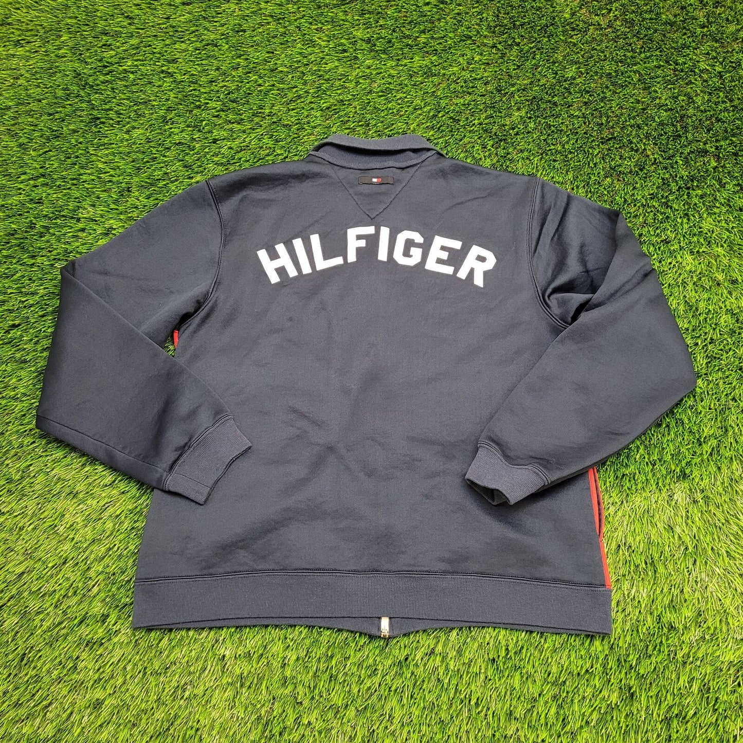 Vintage Tommy-Jeans Hilfiger Full-Zip Sweatshirt Small 20x24