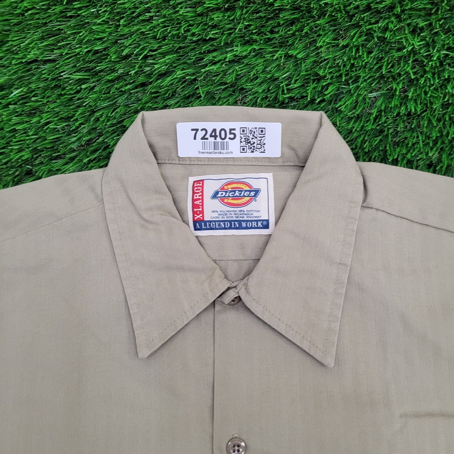 DICKIES Button Shirt XL 26x32 Beige