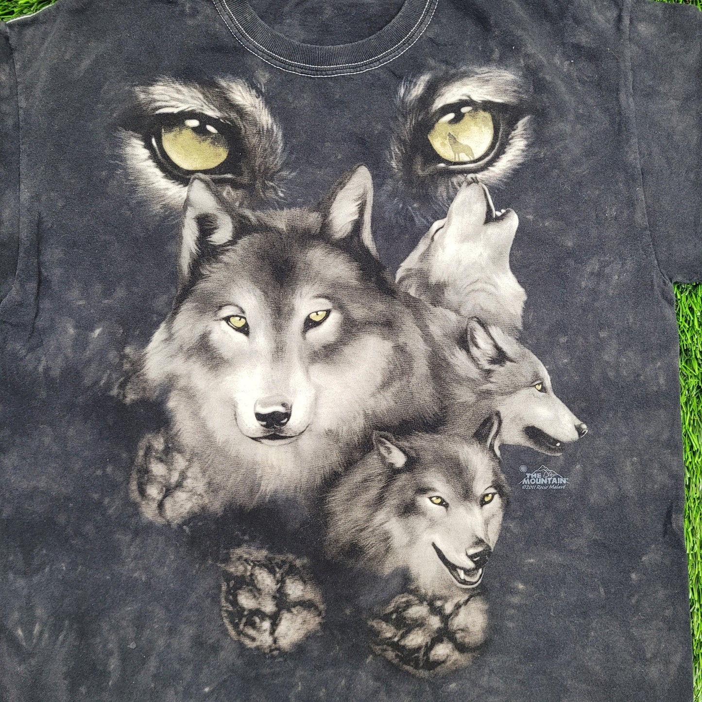 Wolf Shirt Womens Large 20x25 Tie-Dye