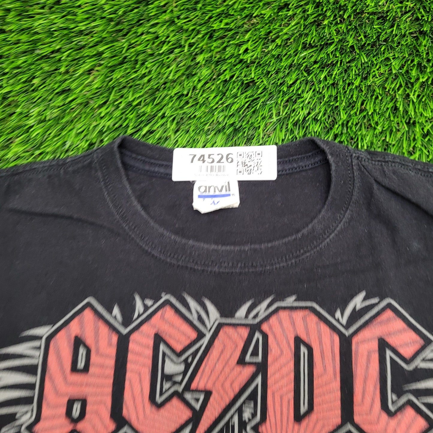 ACDC Shirt Large 21x24 Black-Ice Tour Electric Guitar