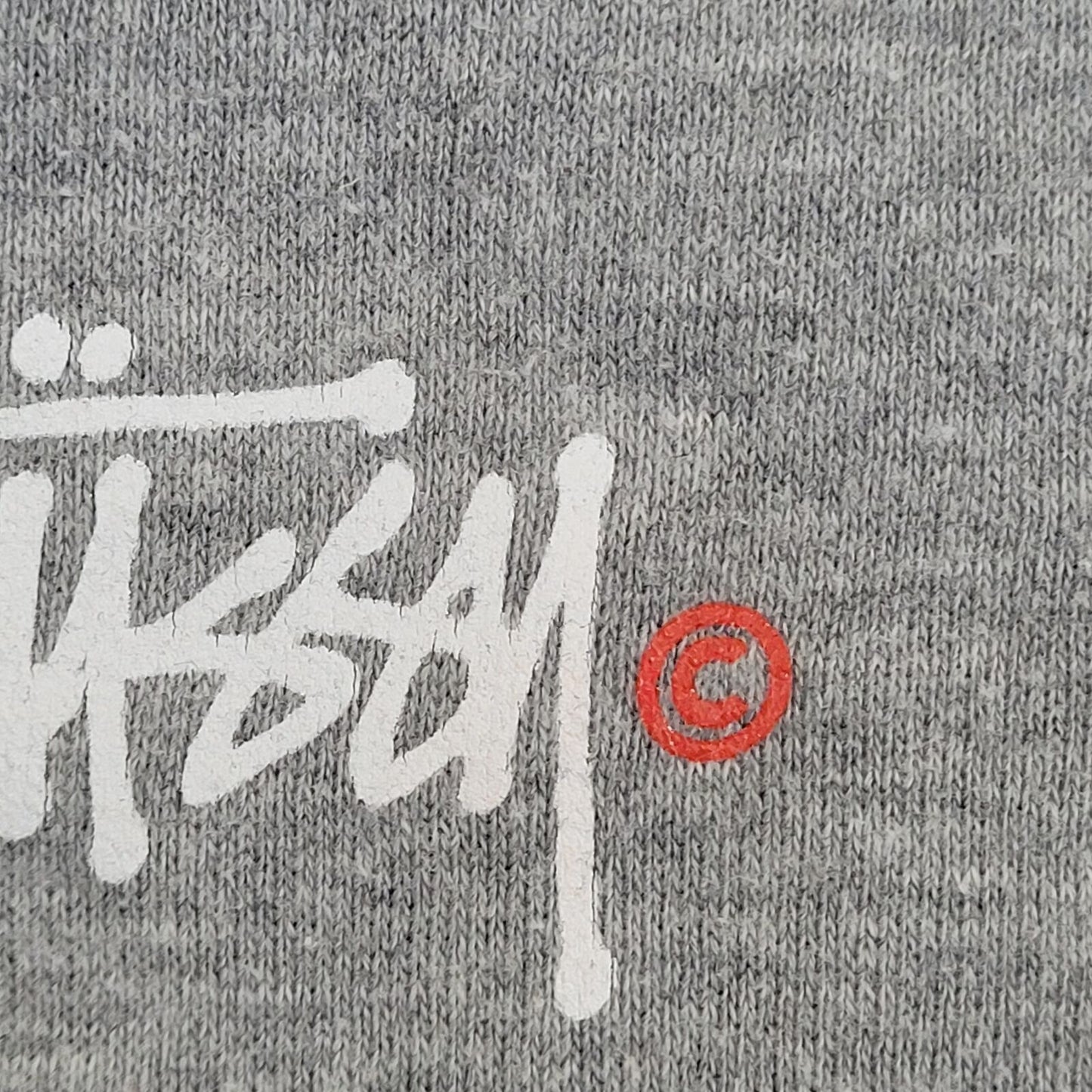 Vintage Stussy Zip Hoodie XL/2XL 24x27 Gray