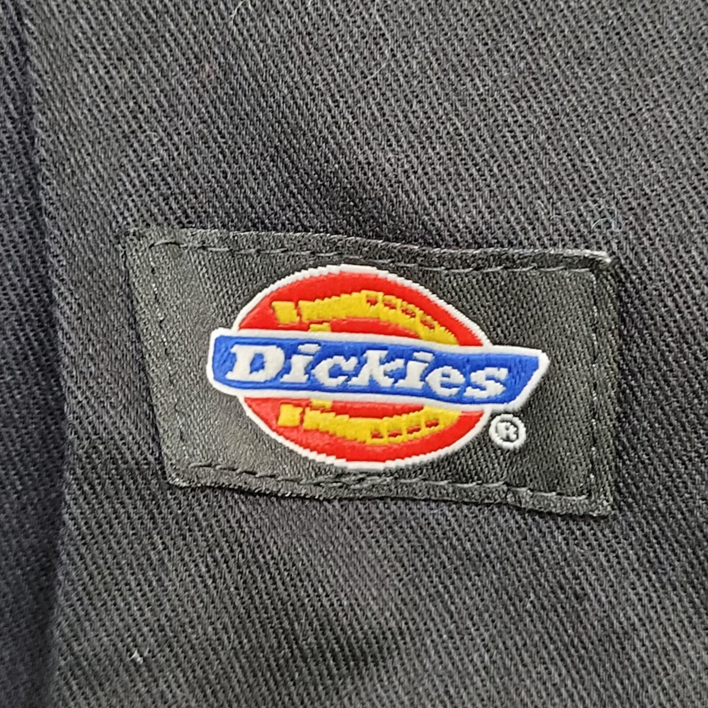 DICKIES Workwear Button Shirt Large 24x32 Black