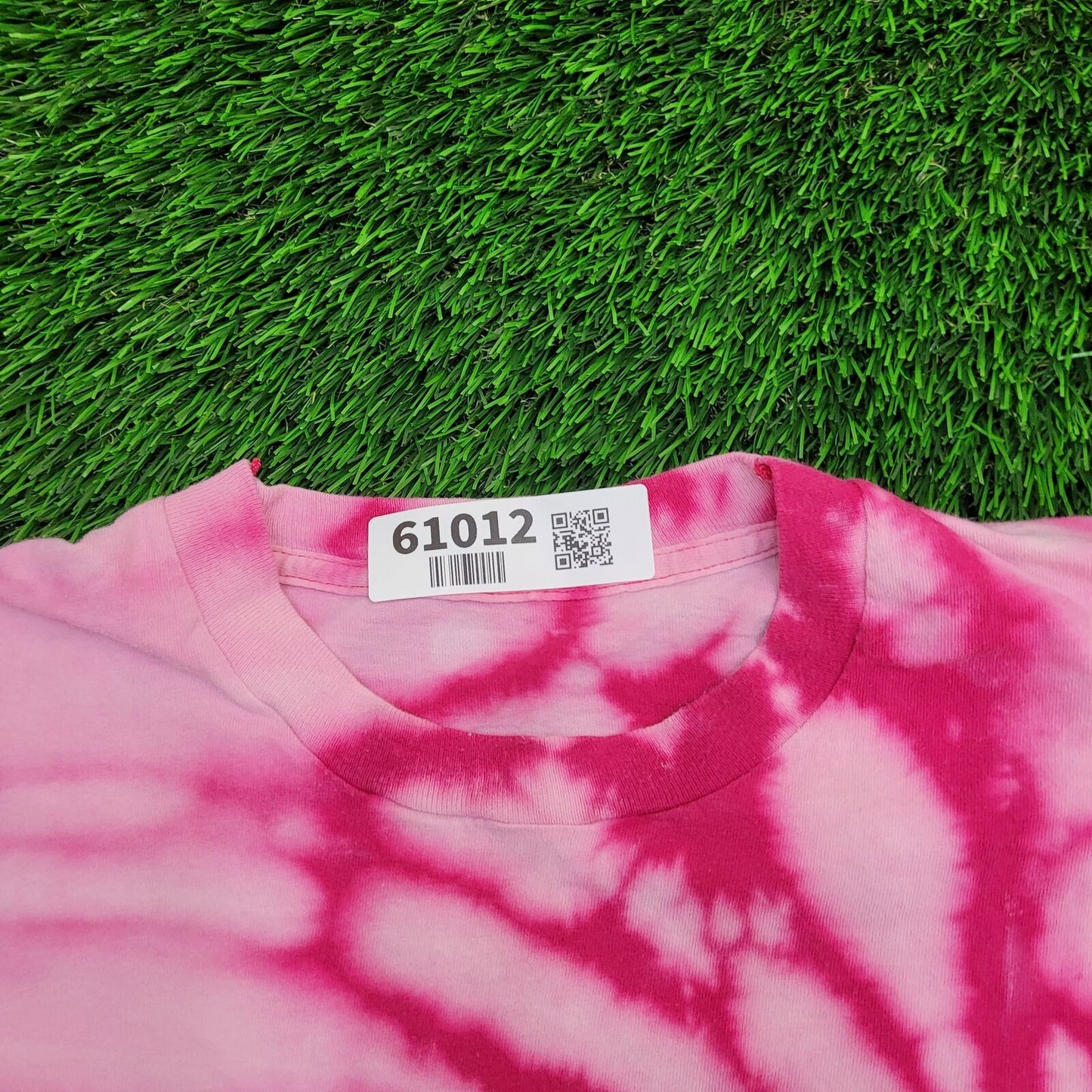 Vintage Spiral Tie-Dye Shirt Womens Medium 18x25 Pink USA