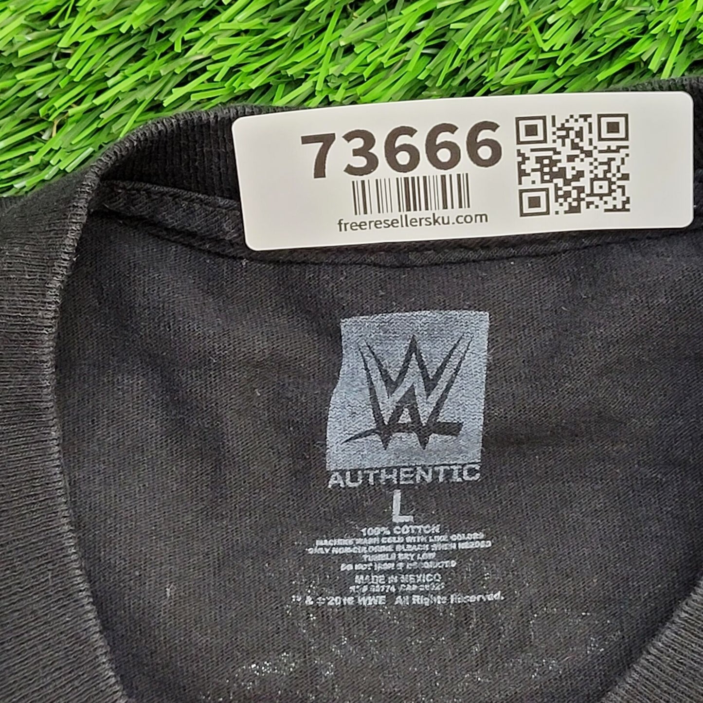 WWE Wrestling Shirt M/L 20x27 Black