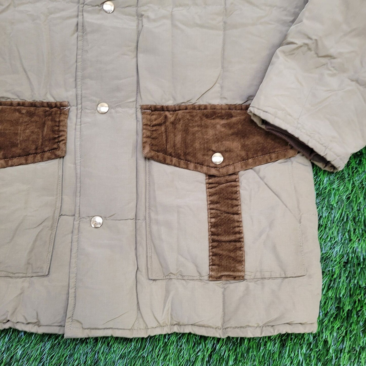 Vintage Walls Goose-Down Jacket M/L 23x30 Beige Field-Jacket