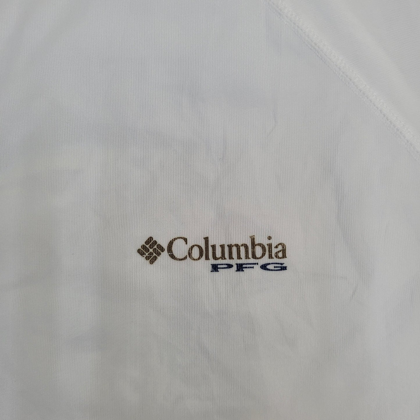 Columbia Fishing Fish Shirt XL 24x31 White PFG