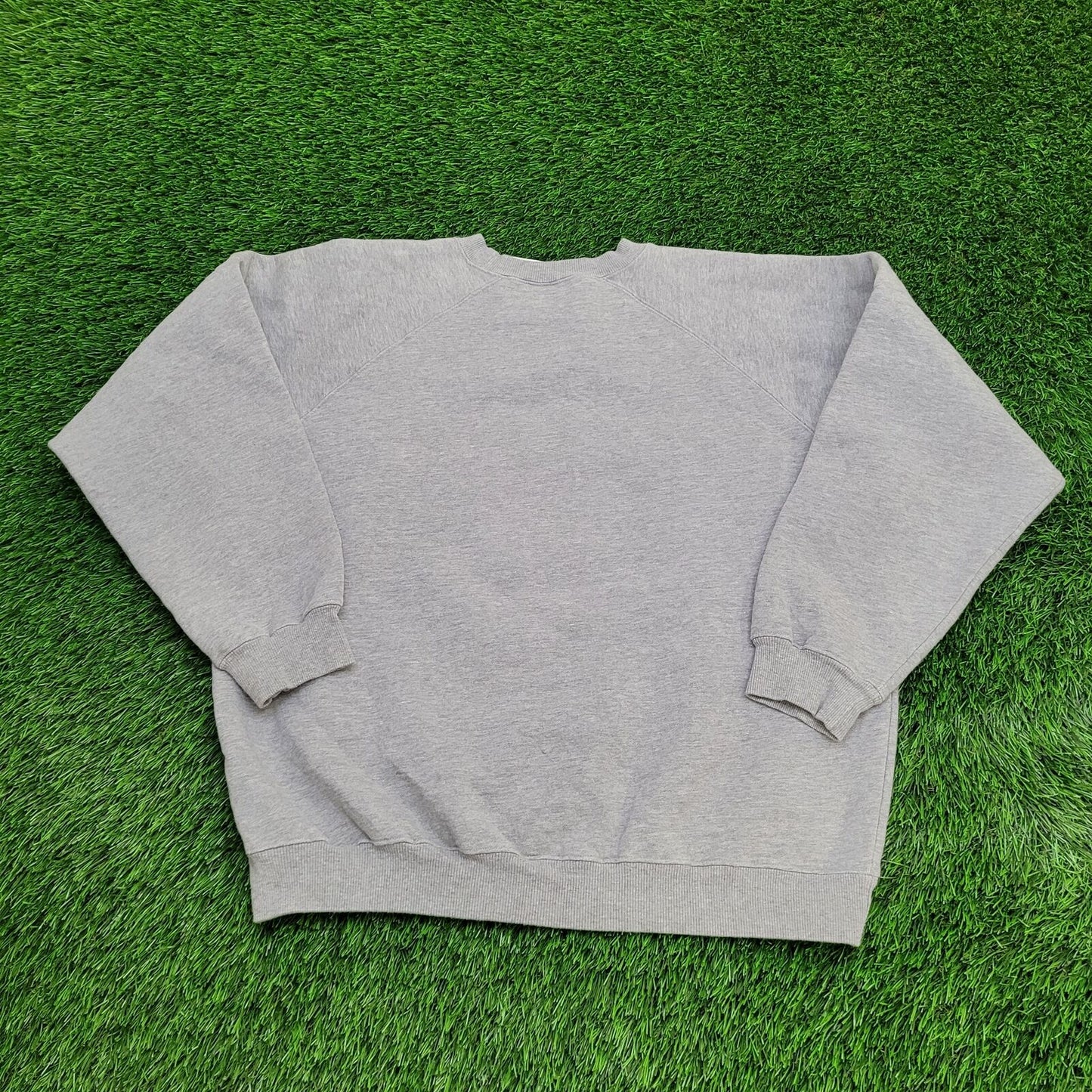 Vintage Warner-Bros Cropped Sweatshirt Large 24x24 Gray Crew