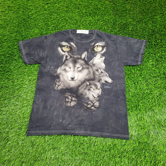 Wolf Shirt Womens Large 20x25 Tie-Dye