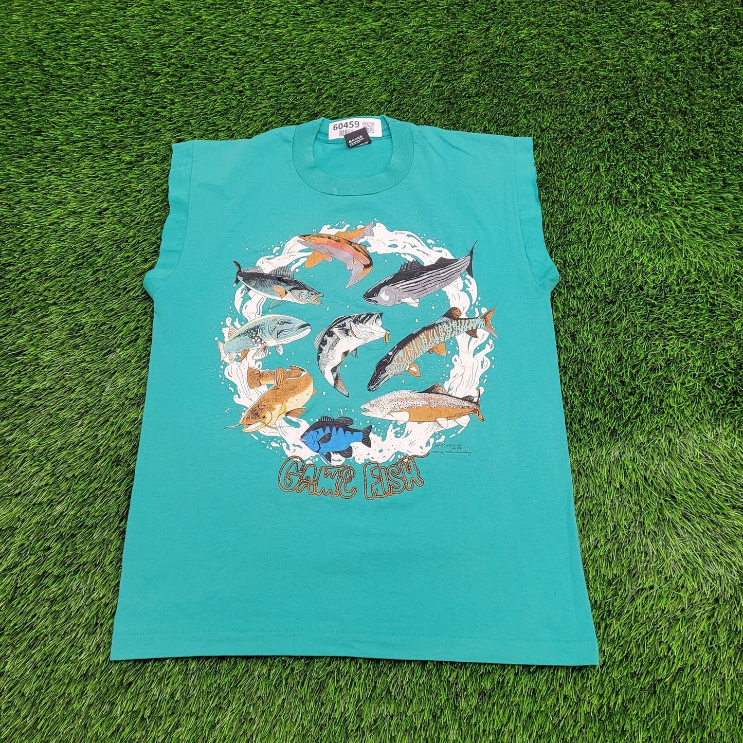 Dynamic Splash Aquatic Theme Muscle Tee M/L 20x26 Aquatic