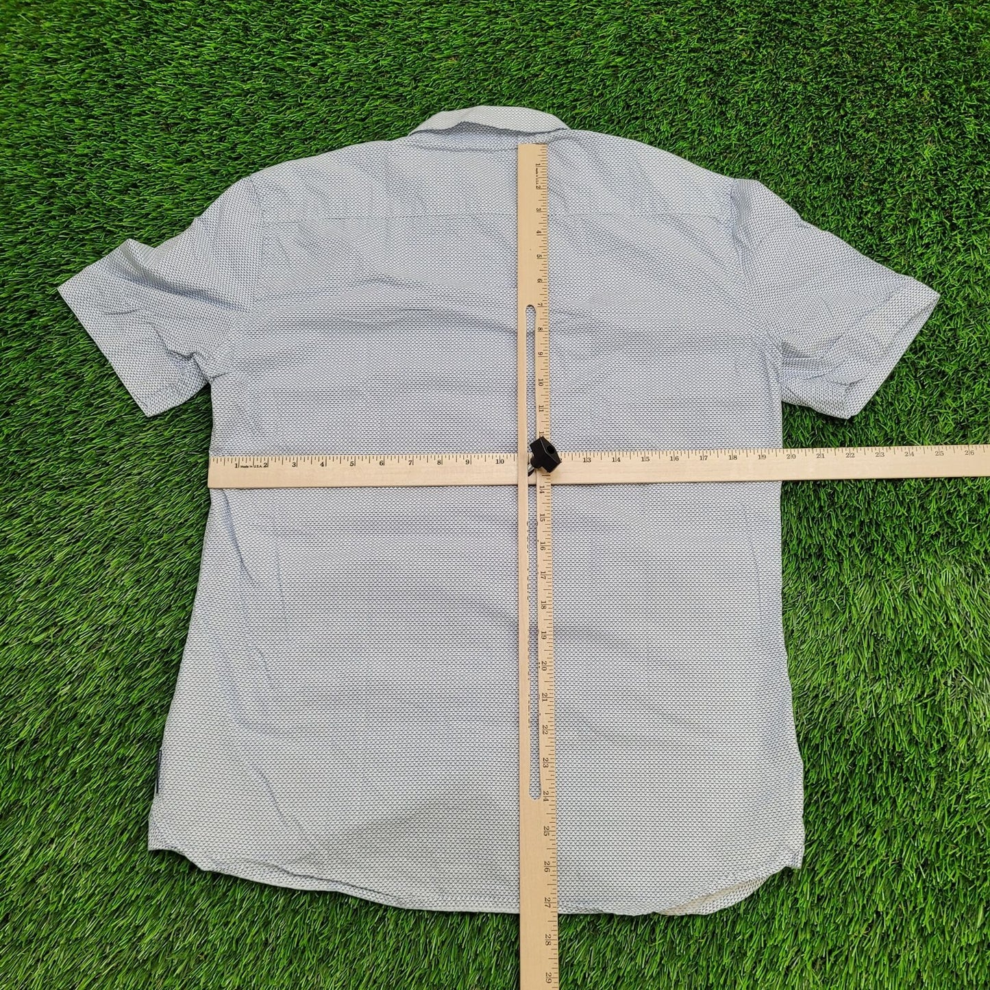 French-Connection Button Shirt Small 20x27 Blue