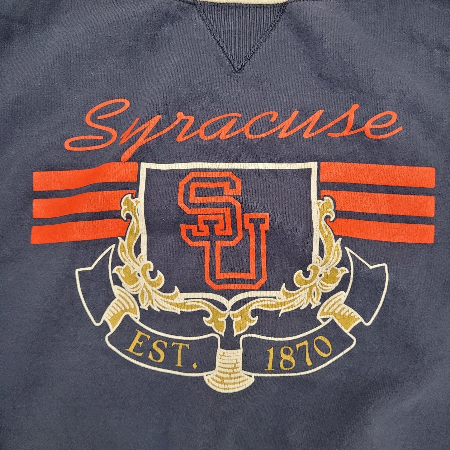 Vintage Syracuse University Sweatshirt XL 25x25 Boxy Crop