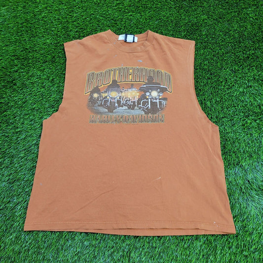 Harley Davidson Cut-Off Shirt 2XL 25x29 Tennessee