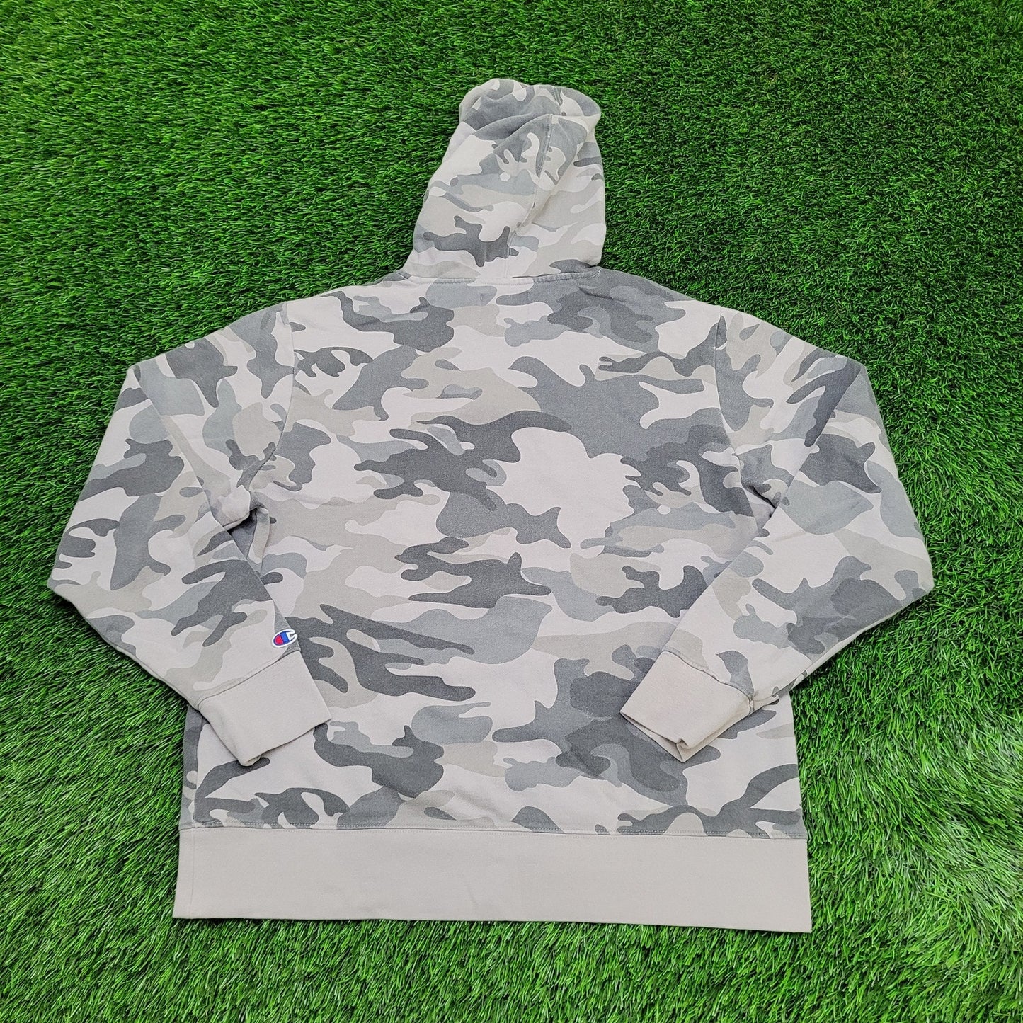 Champion Camo Hoodie Large 22x26 Woodland C-Logo