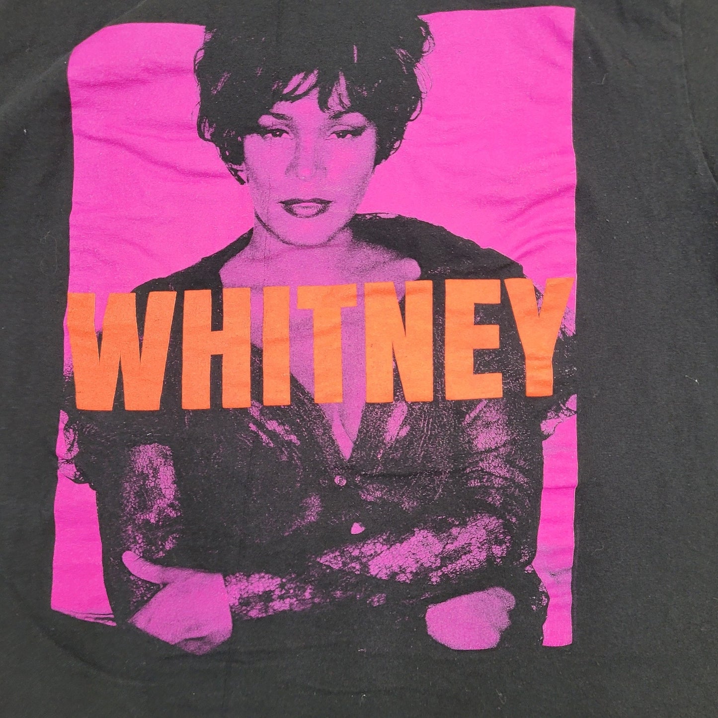 Whitney-Houston Shirt Womens Medium 19x24 Black