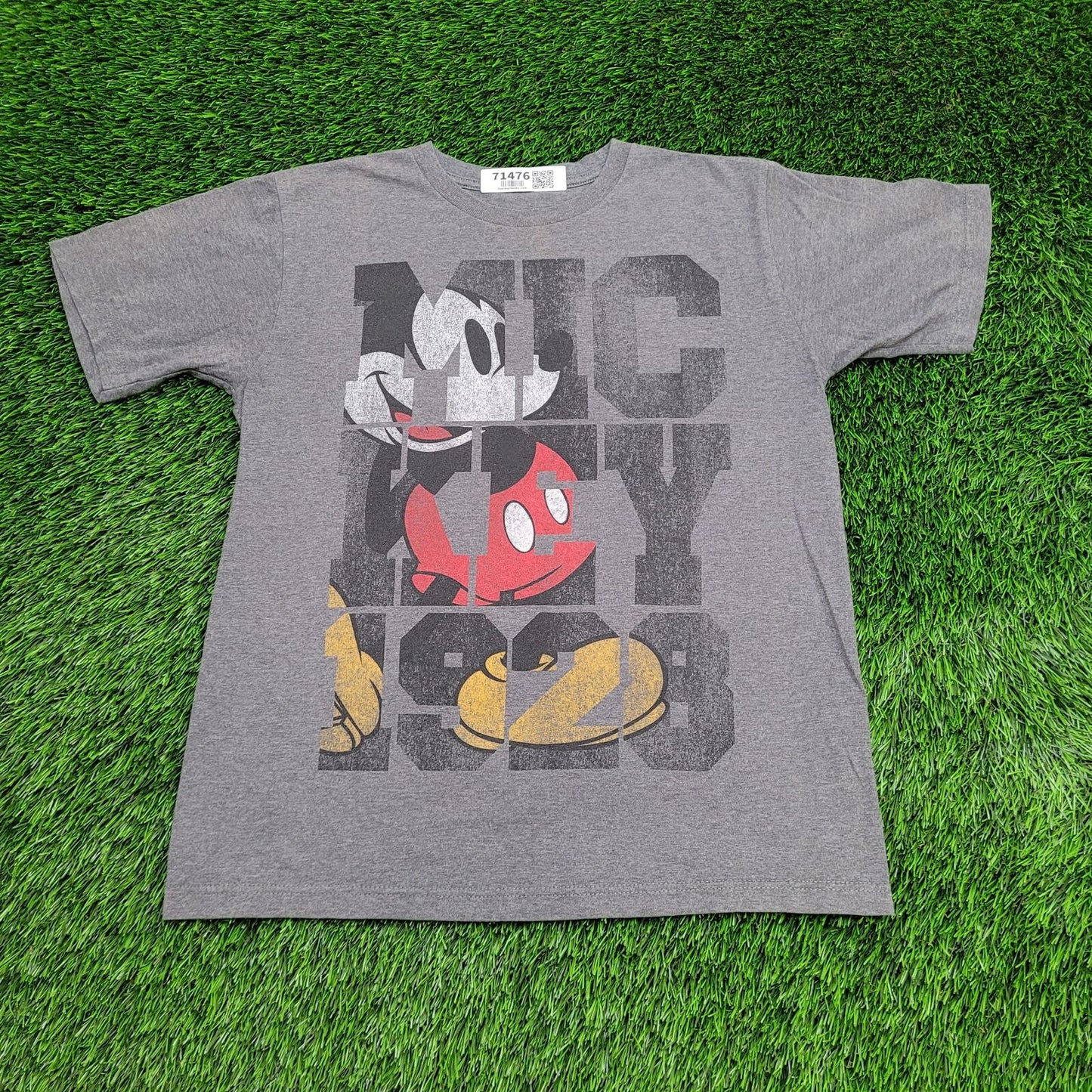 Disney Mickey Shirt Small 20x24 Baggy Gray