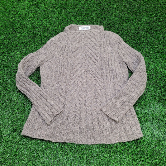 Vintage Y2K Sarah-Spencer Sweater Womens L/XL 19x26 Taupe