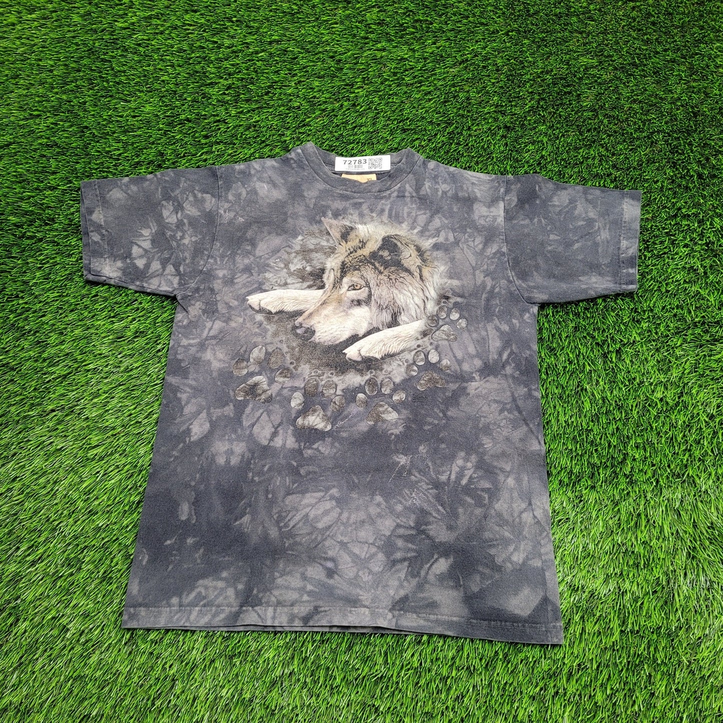 Wolf Shirt Womens Medium 18x23 Tie-dye