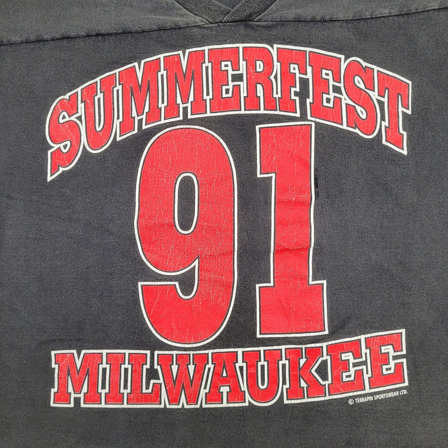 Vintage Summerfest Milwaukee Shirt Womens XL 27x20 Black