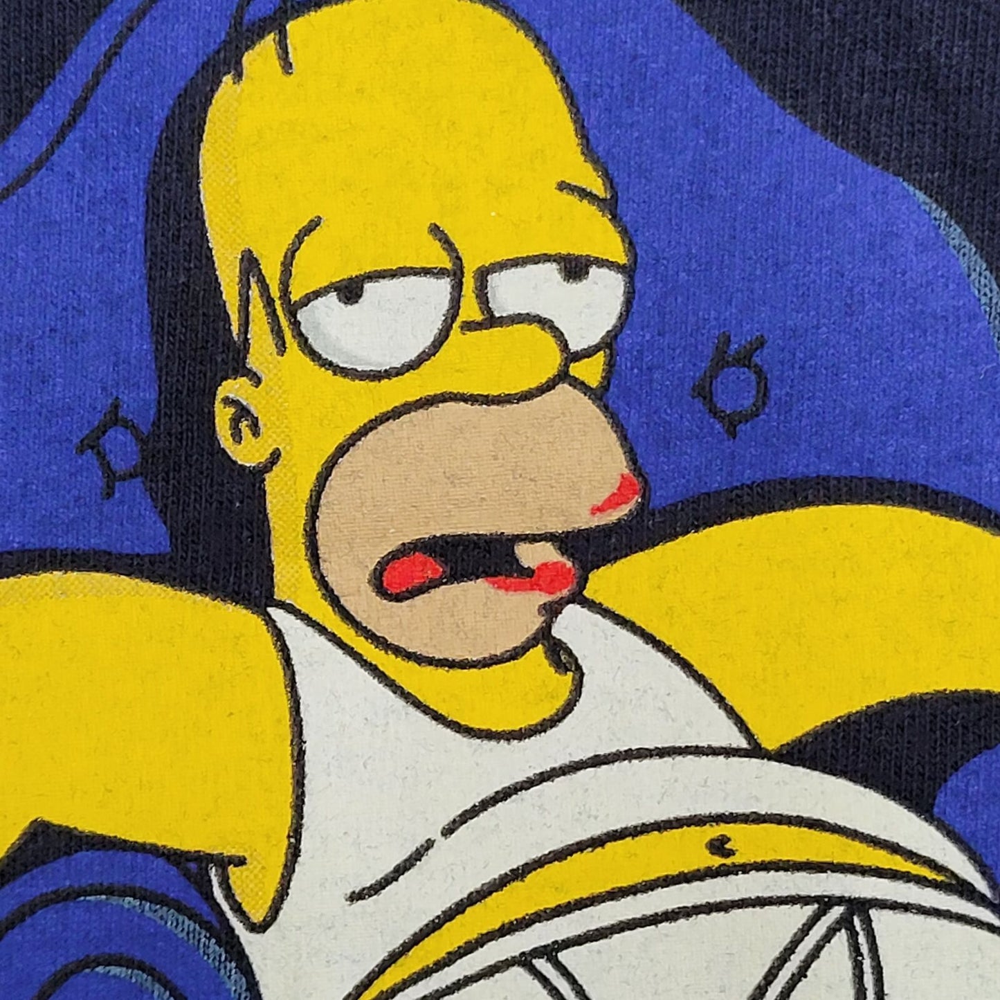 Vintage The-Simpsons Homer Shirt 2XL 25x29 Blue Y2K