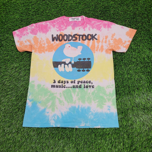 Woodstock Shirt Womens Medium 19x26 Festival