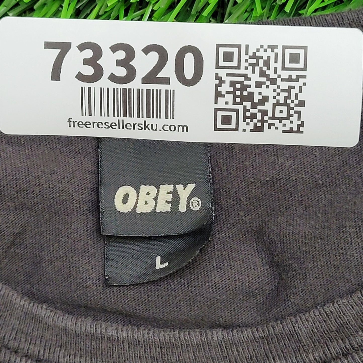 Vintage Y2K Obey Shirt M/L 20x27 Spellout