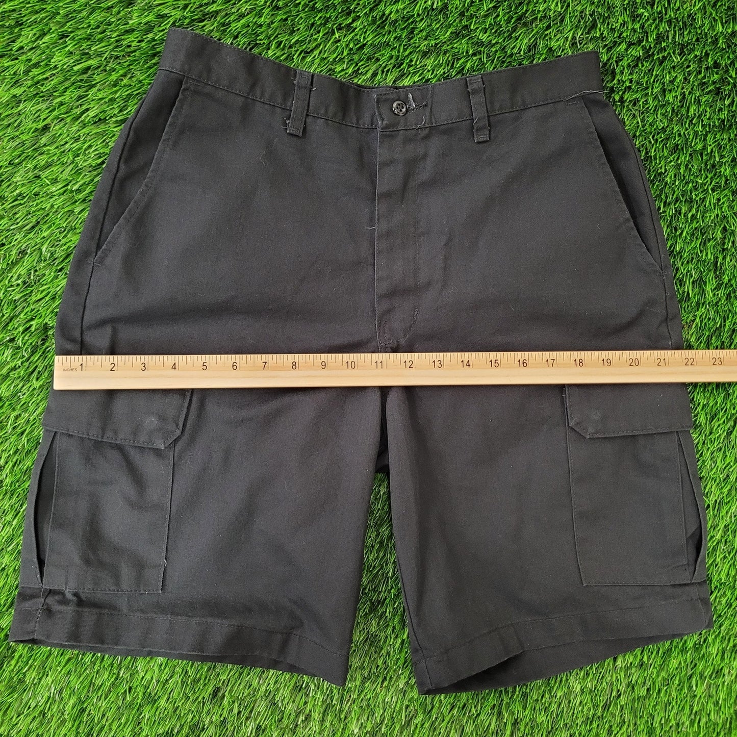 Vintage Y2K RedKap Cargo Shorts 30x9 Black