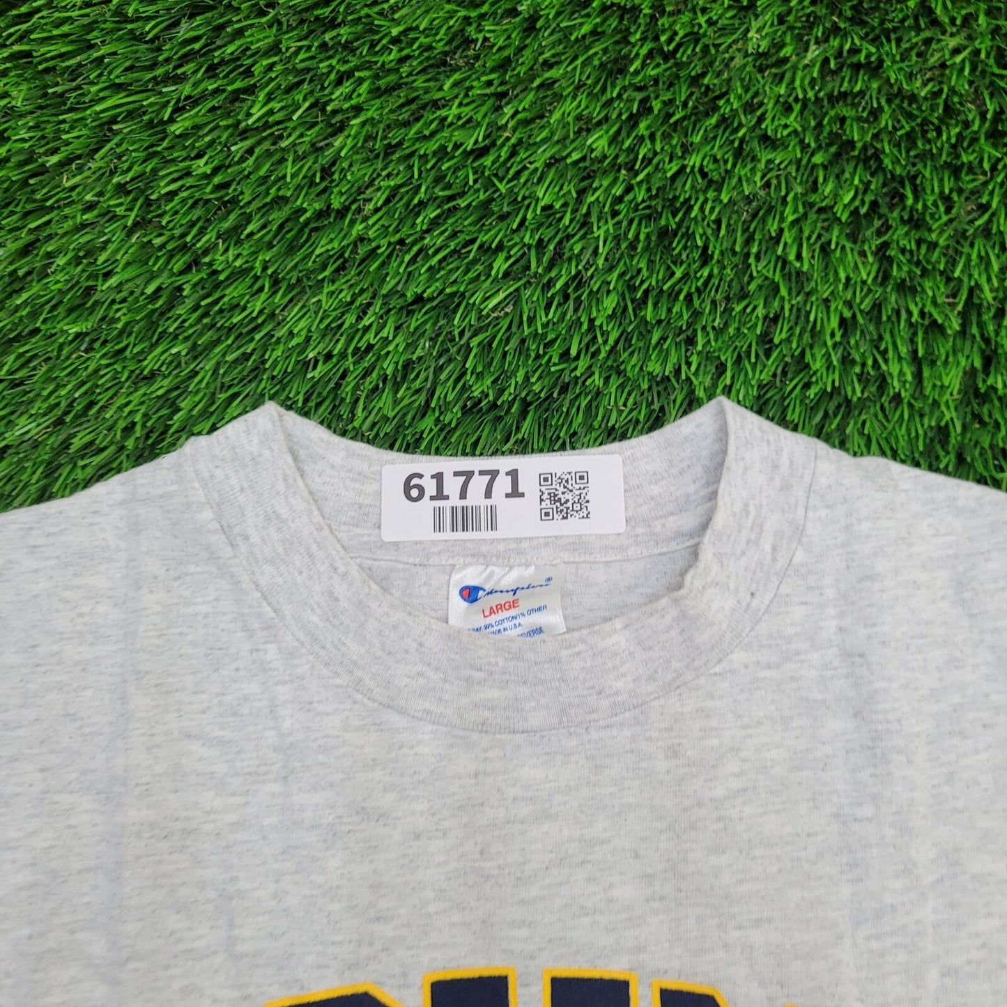 Champion Academy Shirt Large 21.5x25 Arch Gray Yellow