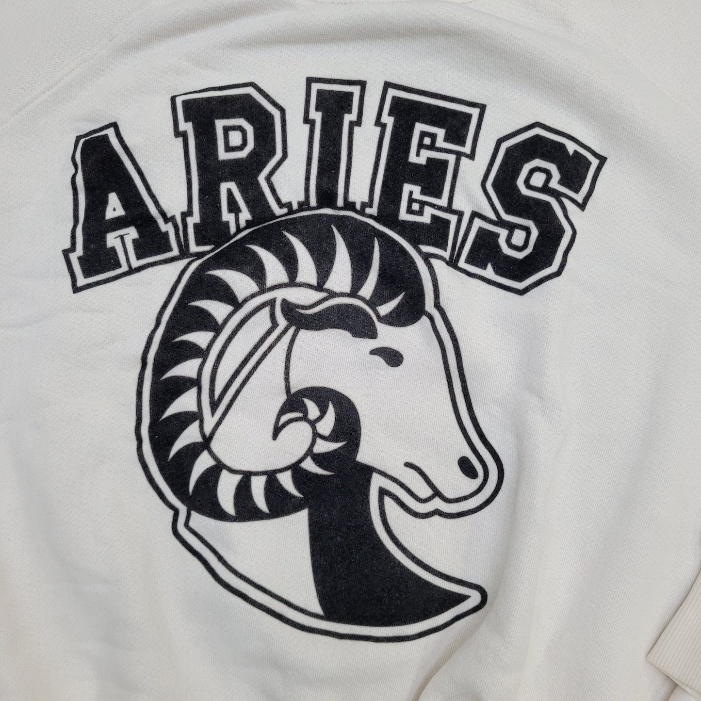 Zodiac Aries Astrology Sweatshirt Womens XS 27x22 White