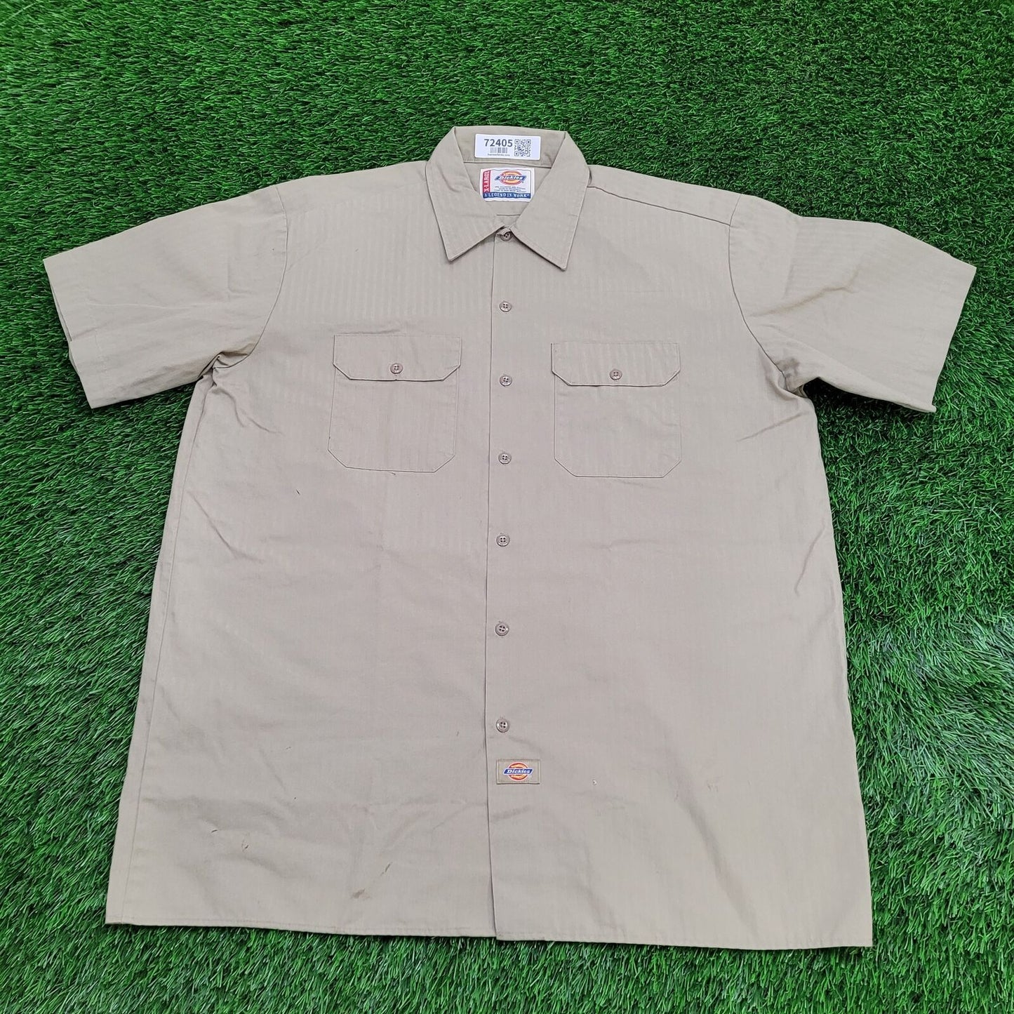 DICKIES Button Shirt XL 26x32 Beige