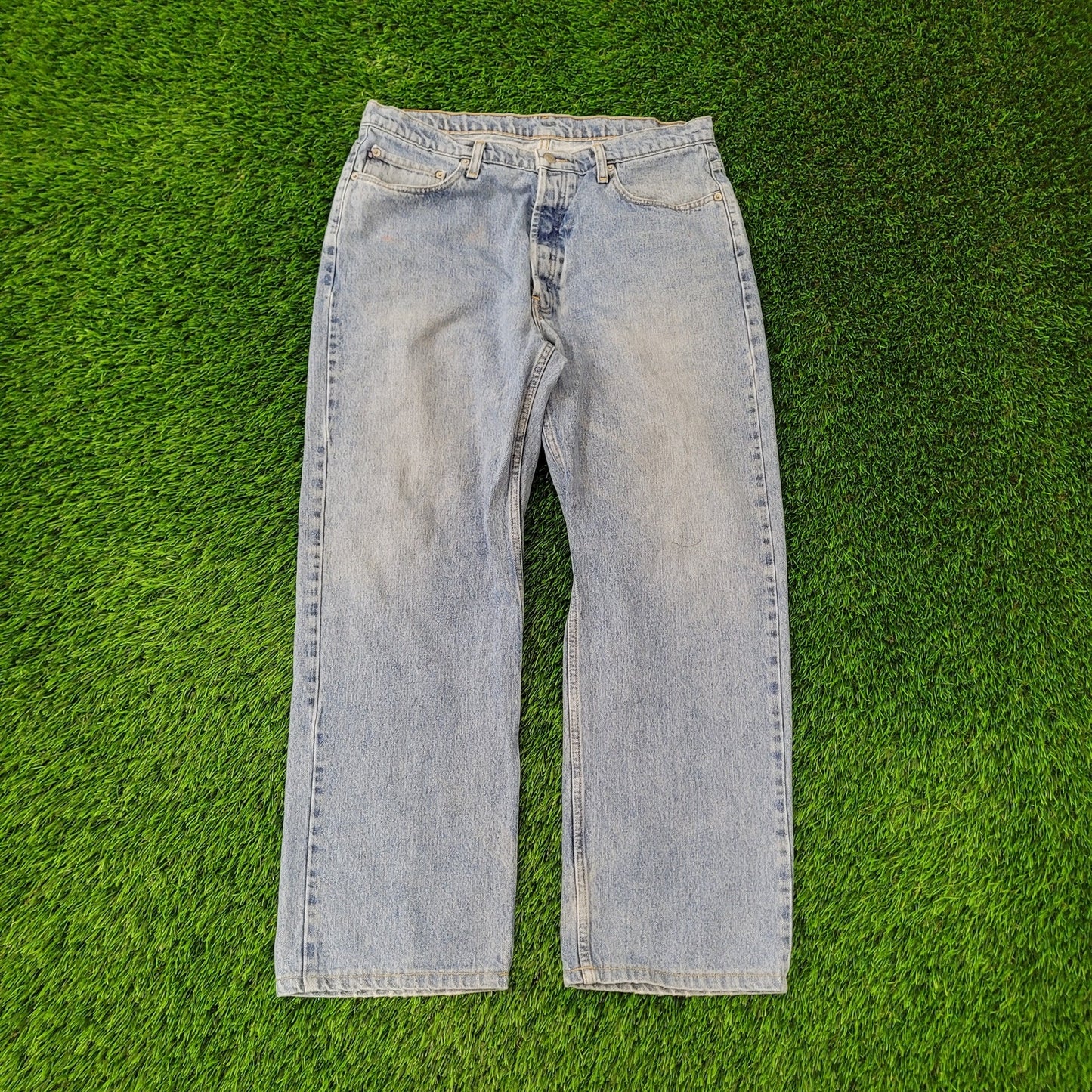 Vintage Y2K Ralph-Lauren Baggy Heritage Jeans 34x30 Faded