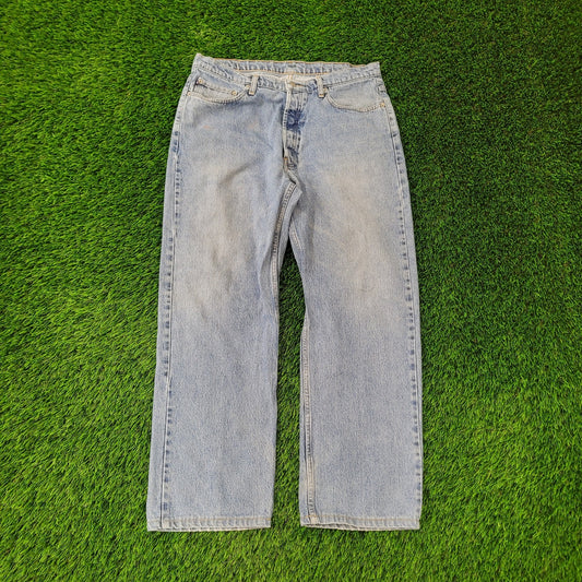 Vintage Y2K Ralph-Lauren Baggy Heritage Jeans 34x30 Faded