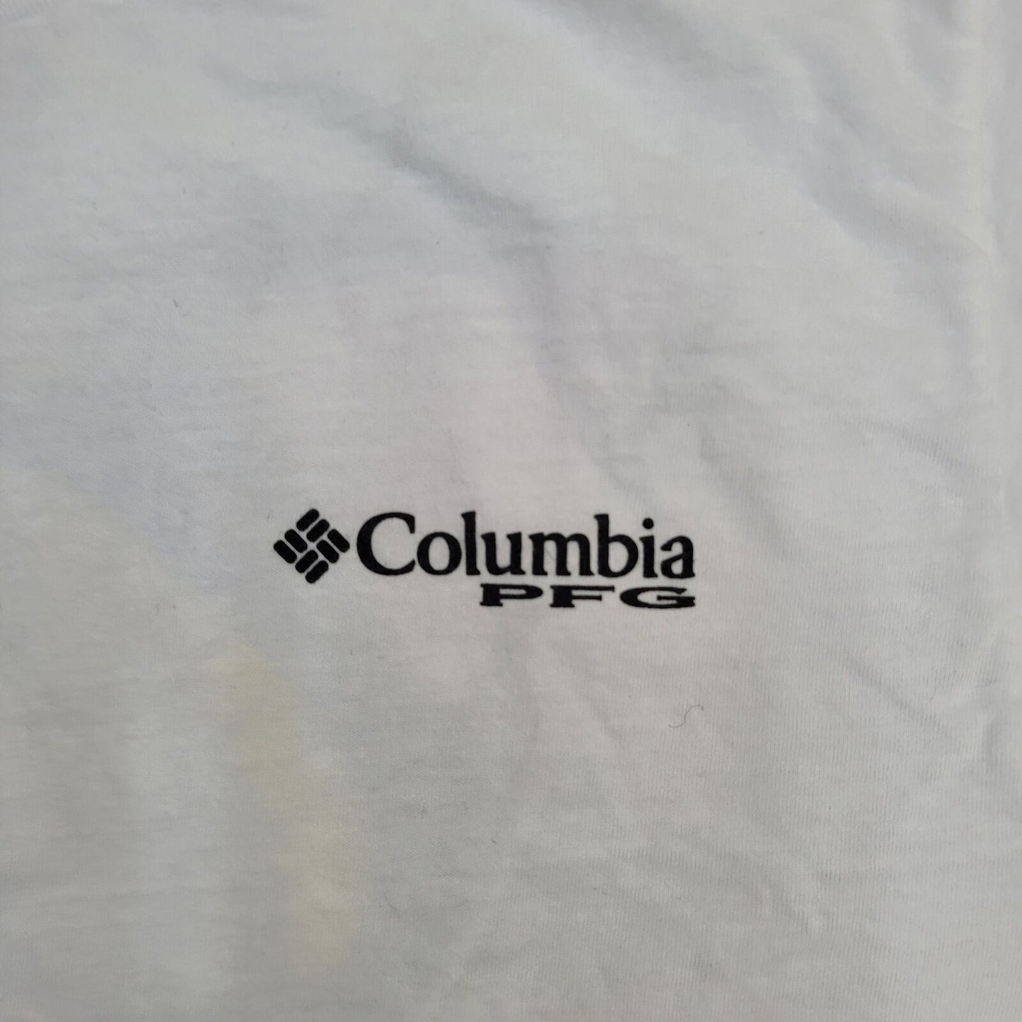 Columbia PFG Shirt Small 17x26 White Marlin