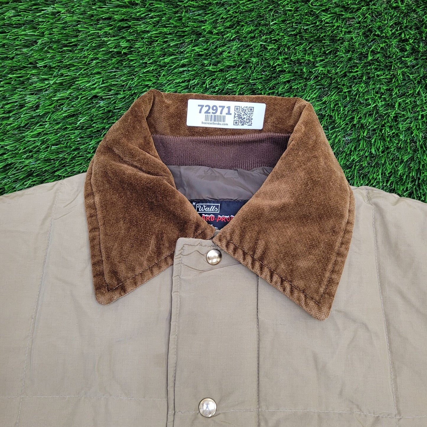 Vintage Walls Goose-Down Jacket M/L 23x30 Beige Field-Jacket