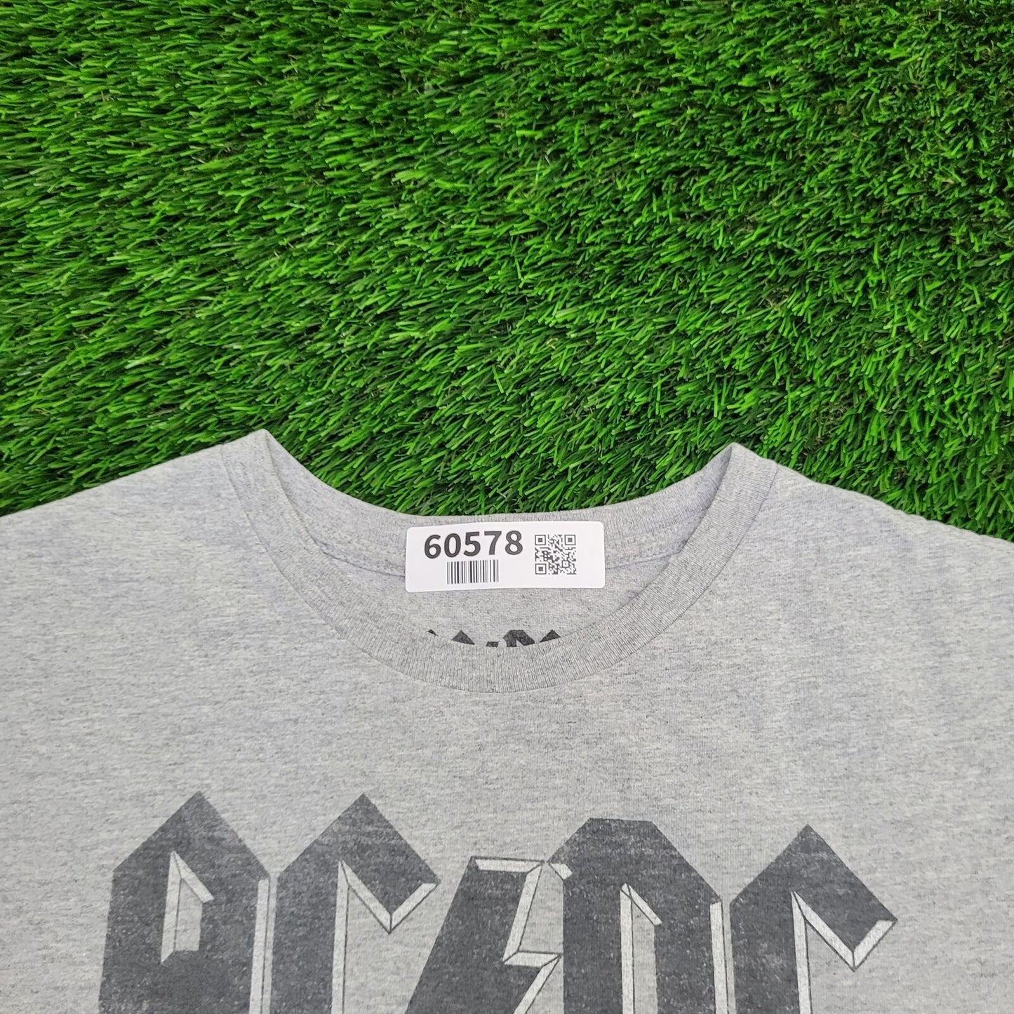 1979 AC/DC Women's Reprint Tee 3XL 27x30 Gray